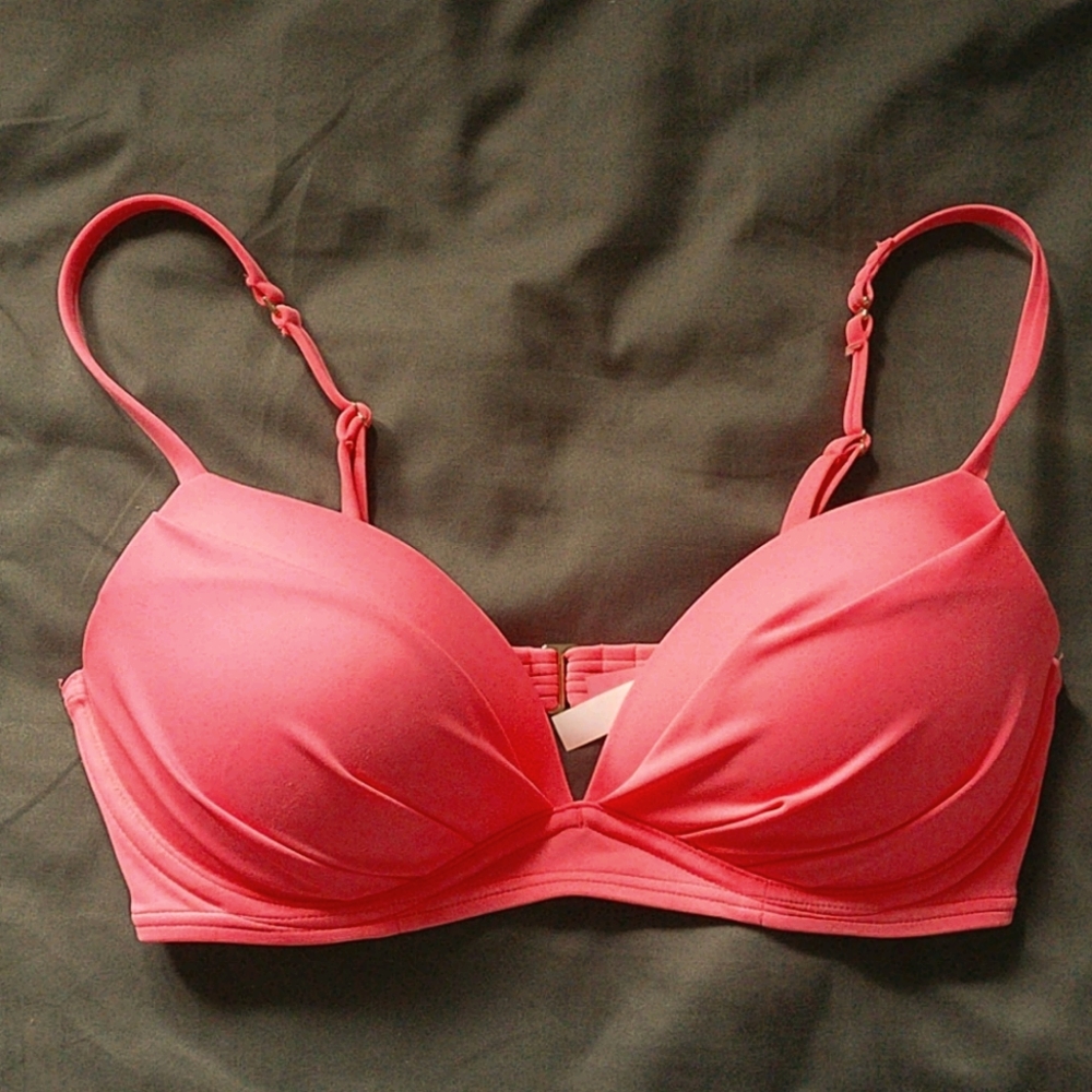 2/$25 Victoria Secret Neon Pink Swim Bra Top